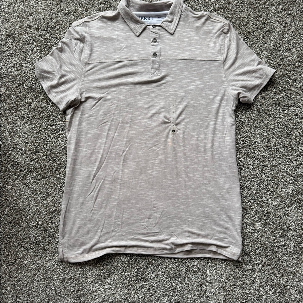 Buckle Light Gray Polo Shirt